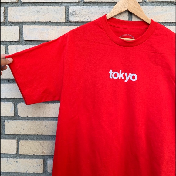 RED ASSC TOKYO LOGO T-SHIRT - Picture 2 of 7
